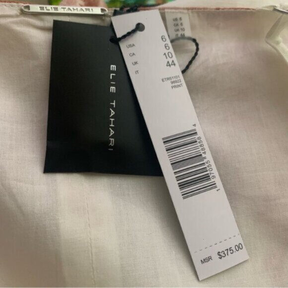 NWT Elie Tahari Twinset Floral Print Midi Linen Dress - Picture 13 of 15